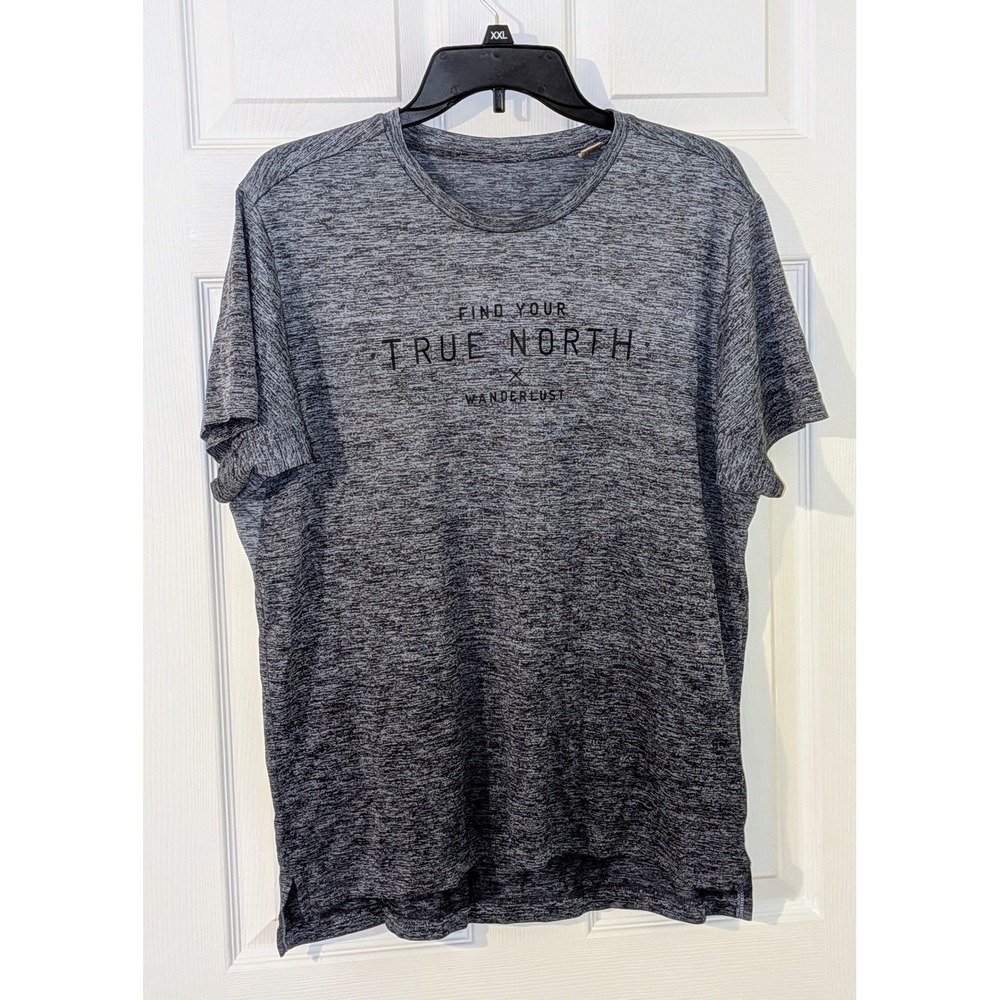 Adidas XL Heather Gray True North Wanderlust Training‎ Athletic T-Shirt